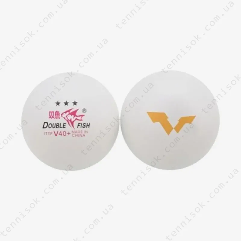 Мячики Double Fish V40+ WTT 3*** 1pcs (поштучно)