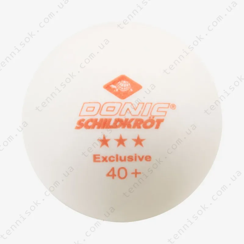 Мячики Donic Exclusive 3* 40+ White 6pcs
