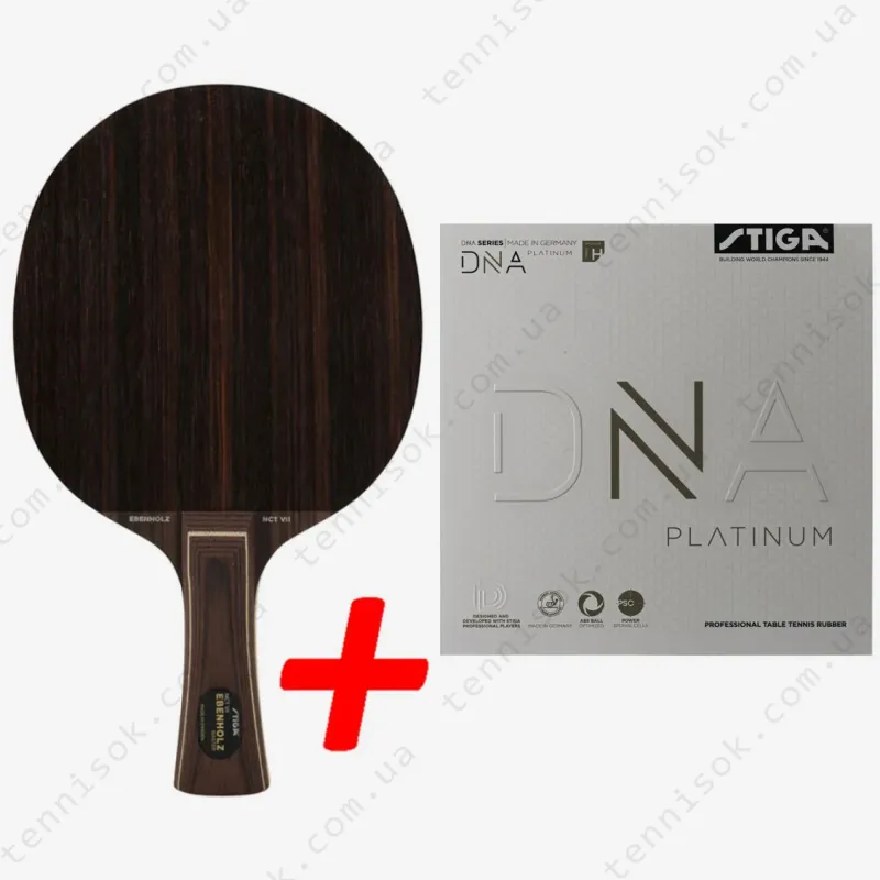 Сборная ракетка Stiga Ebenholz NCT VII + Stiga DNA Platinum H