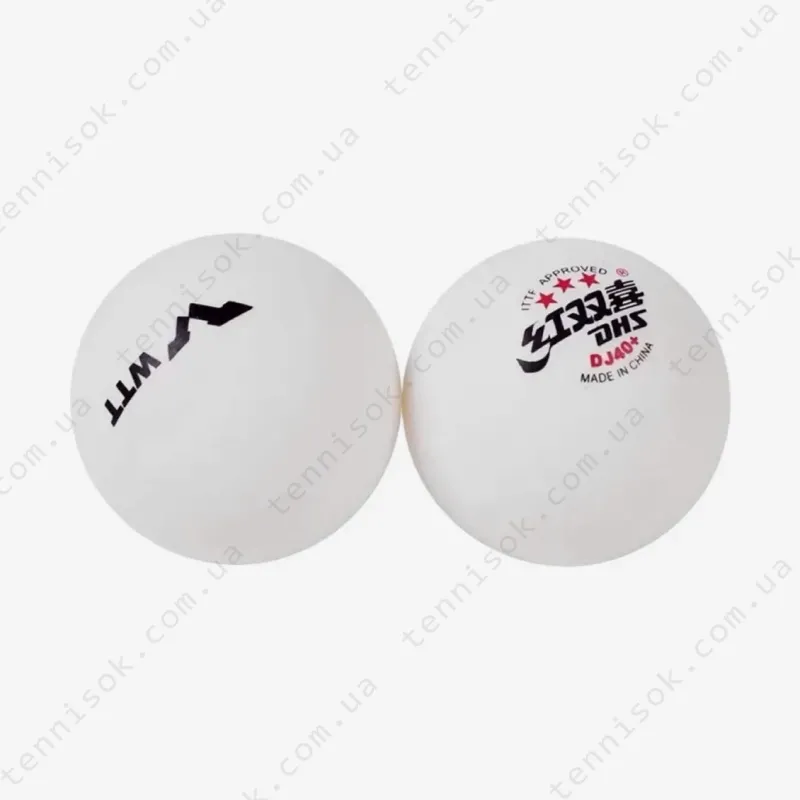М'ячики DHS ITTF WTT Ball 40+ 3* 1pcs (поштучно)