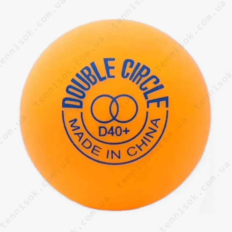 М'ячики DHS Double Circle Dual 40+ Orange 120pcs