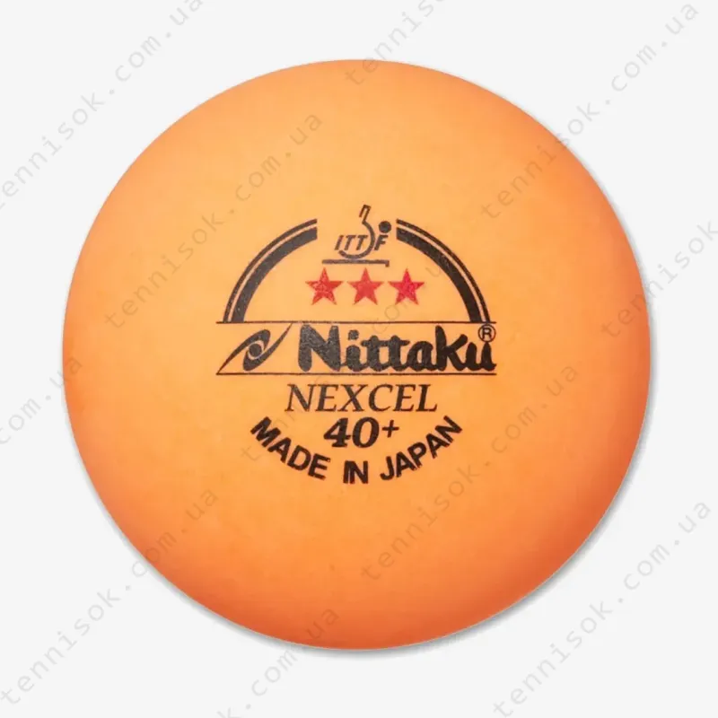 Мячики Nittaku Nexcel 40+ 3* ITTF 3pcs