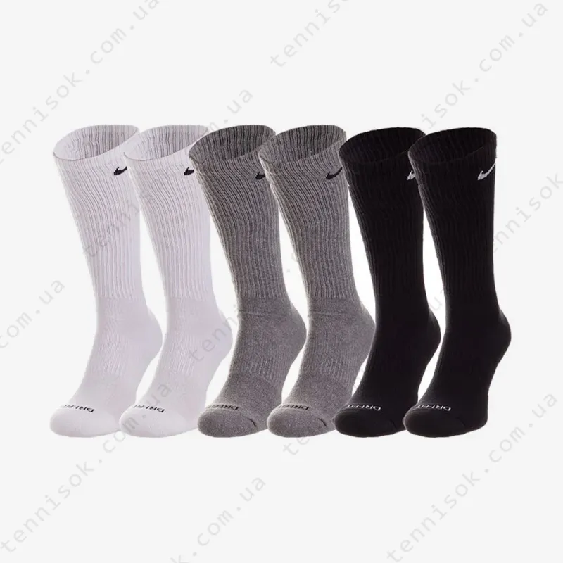 Носки Nike Everyday Cushioned Training Crew Socks 6pcs SX6897-965
