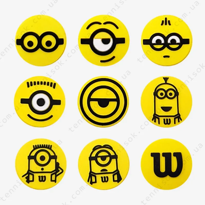 Віброгасники для тенісної ракетки Wilson Minions Vibration Damper 8P WR8406101001