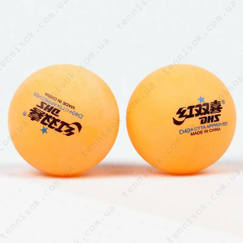 Мячики DHS Cell-Free Dual 40+ мм 1* Orange