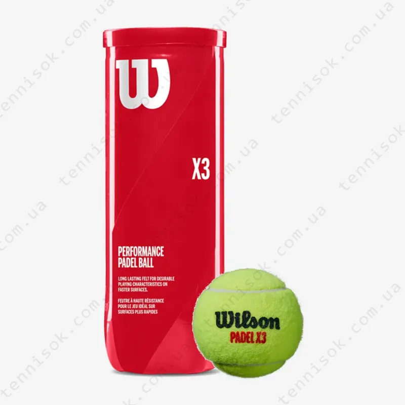 Мячи для падела Wilson X3 ​​Padel 3ball