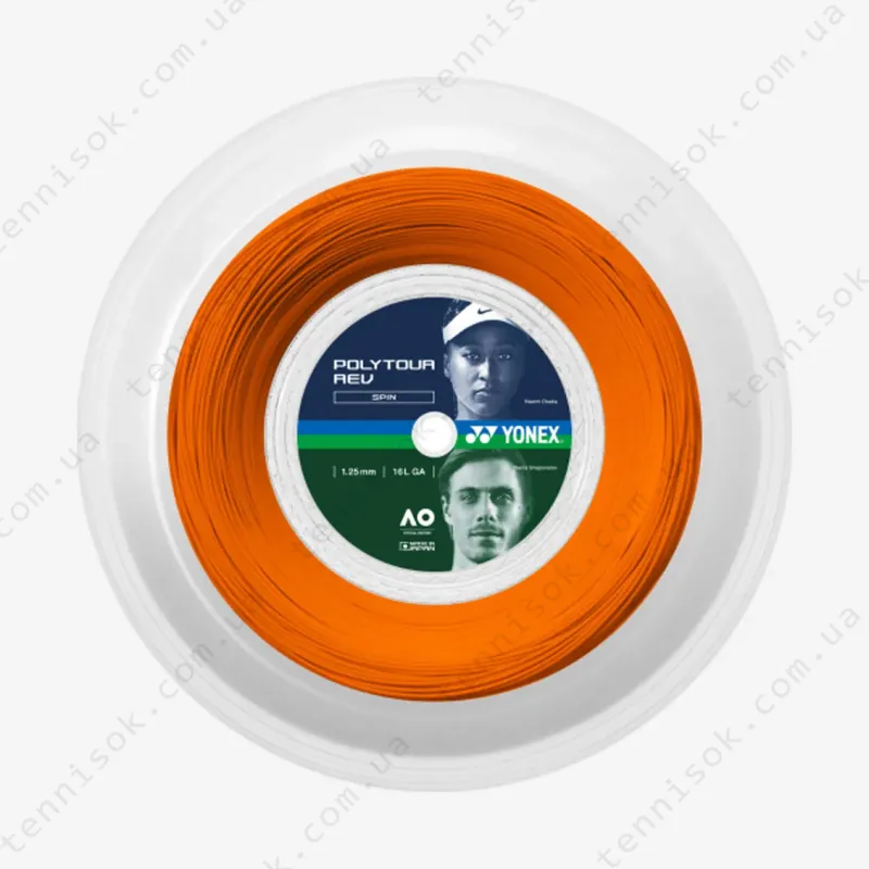 Тенісні струни Yonex Poly Tour Rev Bright Orange (200m)