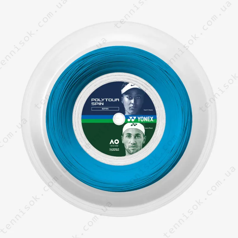 Теннисные струны Yonex Poly Tour Spin Cobalt Blue (200 m)