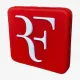 Віброгасники для тенісної ракетки RF Red/White Vibration Dampener
