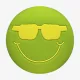 Виброгасители для теннисной ракетки Happy Smile Green in Glasses Vibration Dampener