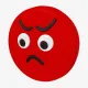 Виброгасители для теннисной ракетки Angry Smile Red Vibration Dampener