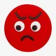 Виброгасители для теннисной ракетки Angry Smile Red Vibration Dampener
