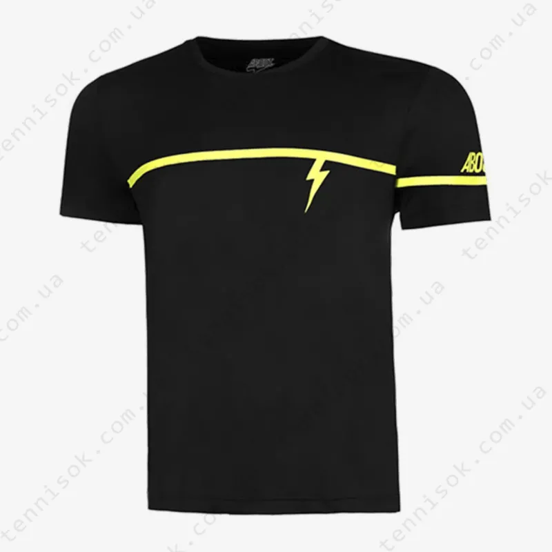 Теннисная футболка About Men Spring Tech Run Crew Black/Yellow