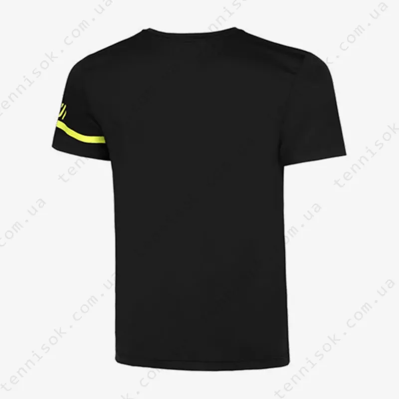 Теннисная футболка About Men Spring Tech Run Crew Black/Yellow