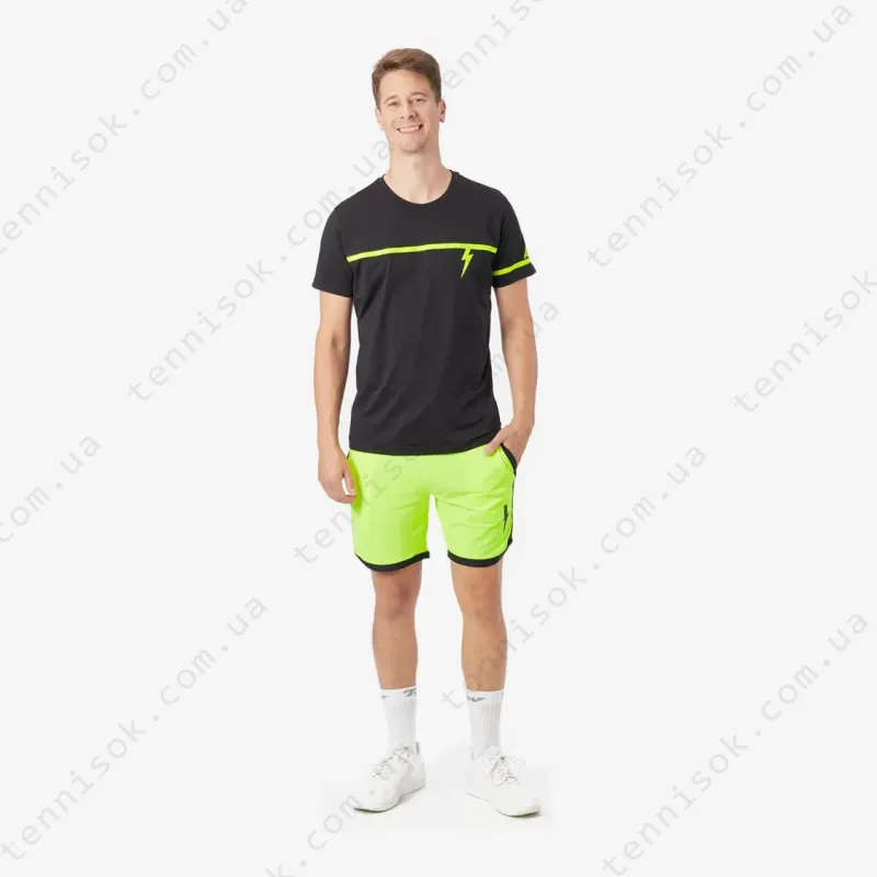 Теннисная футболка About Men Spring Tech Run Crew Black/Yellow