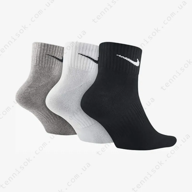 Шкарпетки Nike 3PPK Lightweight Quarter SX4706-901