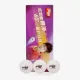 Мячики DHS Cell-Free Dual 40+ мм 1* White