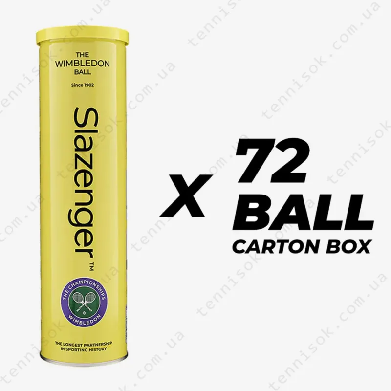Тенісні м'ячі Slazenger Wimbledon 2025 72ball