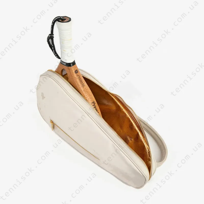 Чехол для падел ракетки Cork Padel Racket Leather Cover White