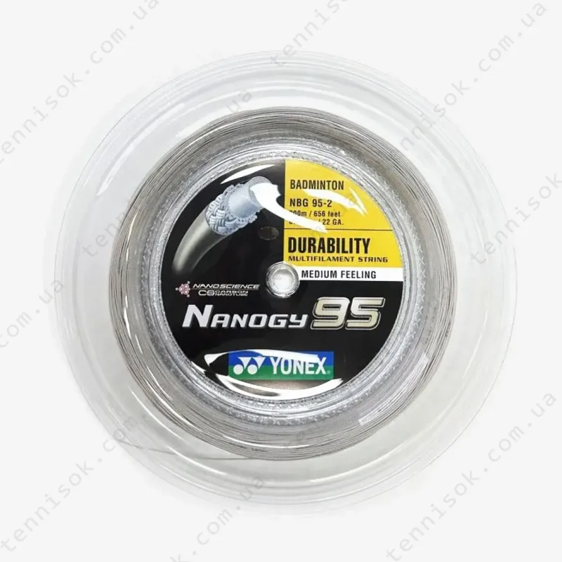 Струни Yonex Nanogy-95 (200m) Silver Grey
