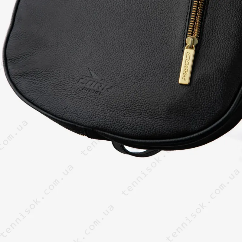 Чохол для падел ракетки Cork Padel Racket Leather Cover Black/Gold