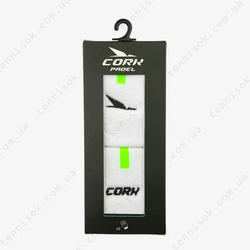 Напульсники для падела Cork Padel Sport Wristband White/Green