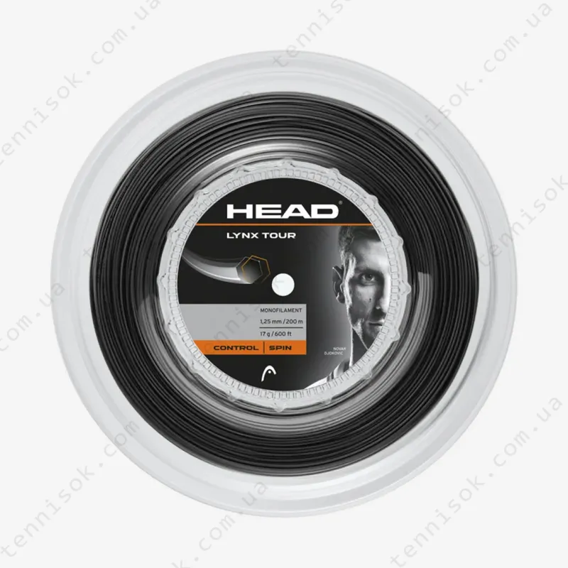 Теннисные струны Head Lynx Tour Black 200m