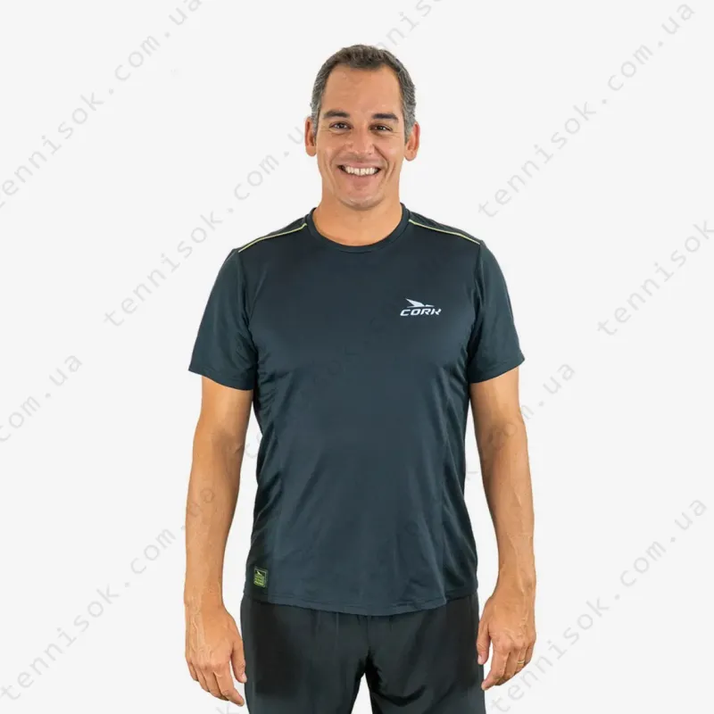 Футболка для падела Cork Padel T-shirt Black