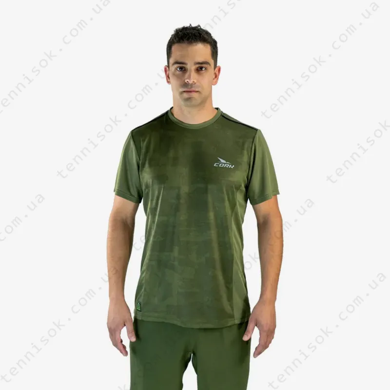 Футболка для падела Cork Padel T-shirt Print Green