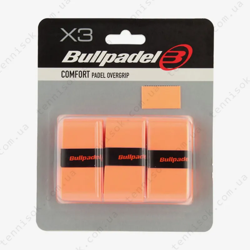 Намотки Bullpadel GB-1200 Comfort 3psc Naranja Fluor