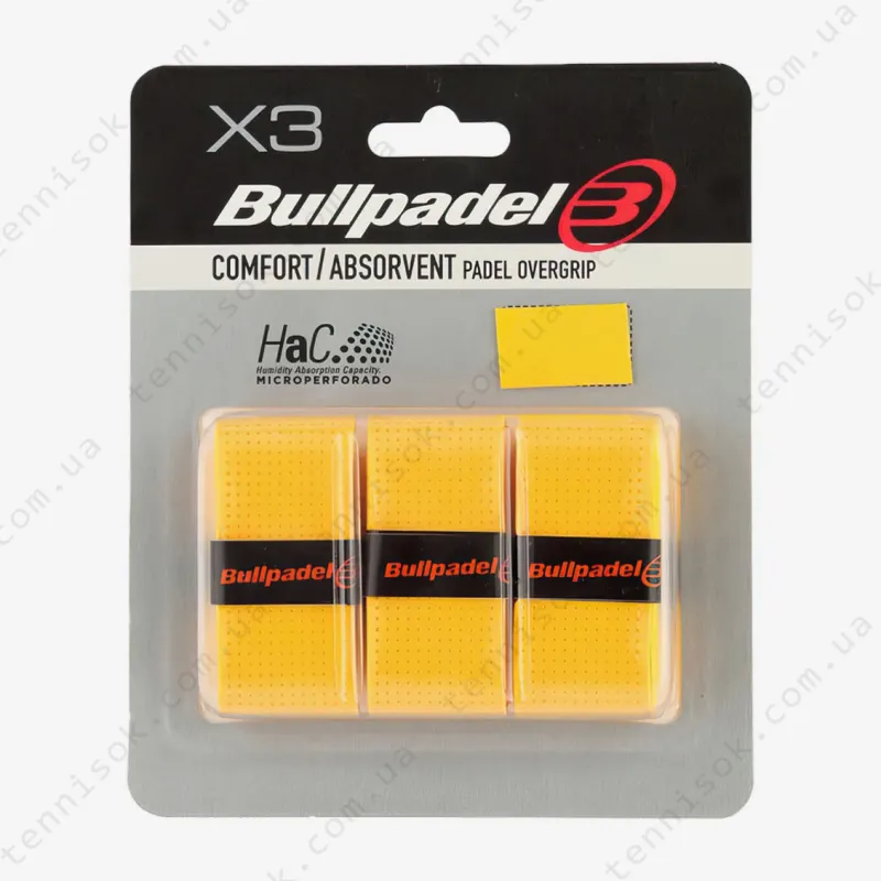 Намотки Bullpadel GB-1201 Comfort Absorvent 3psc Amarillo