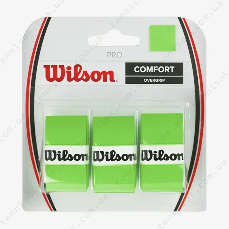 Намотки Wilson Pro Overgrip Green 3psc WRZ470810