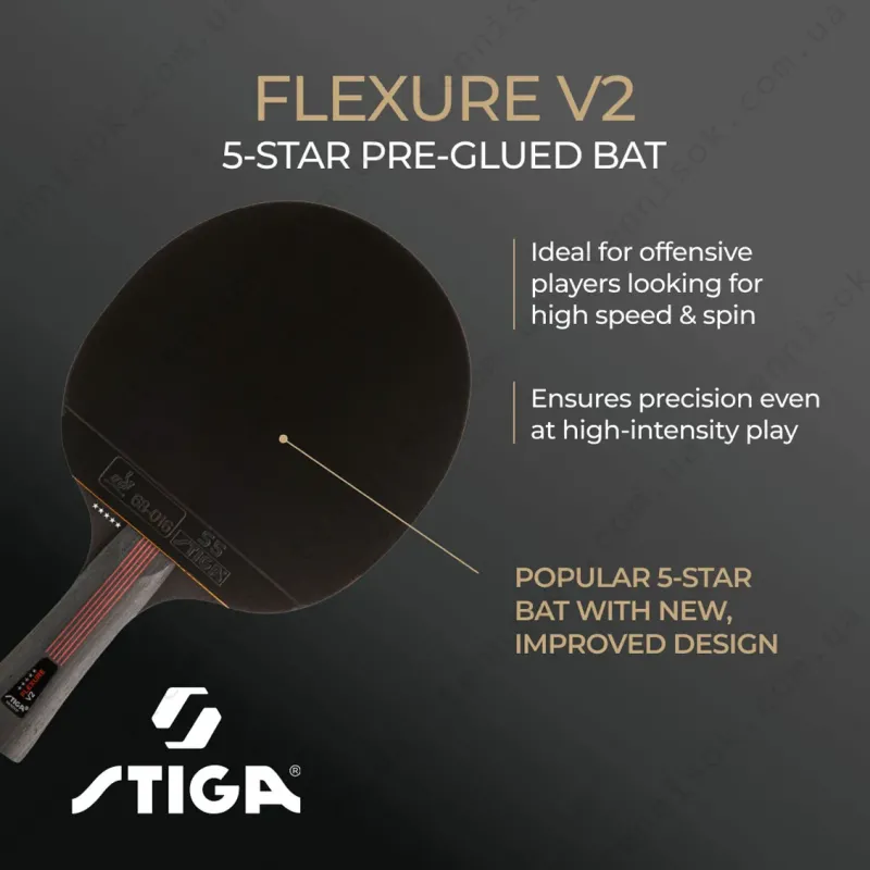 Ракетки для настільного тенісу Stiga Flexure V2 5 Star