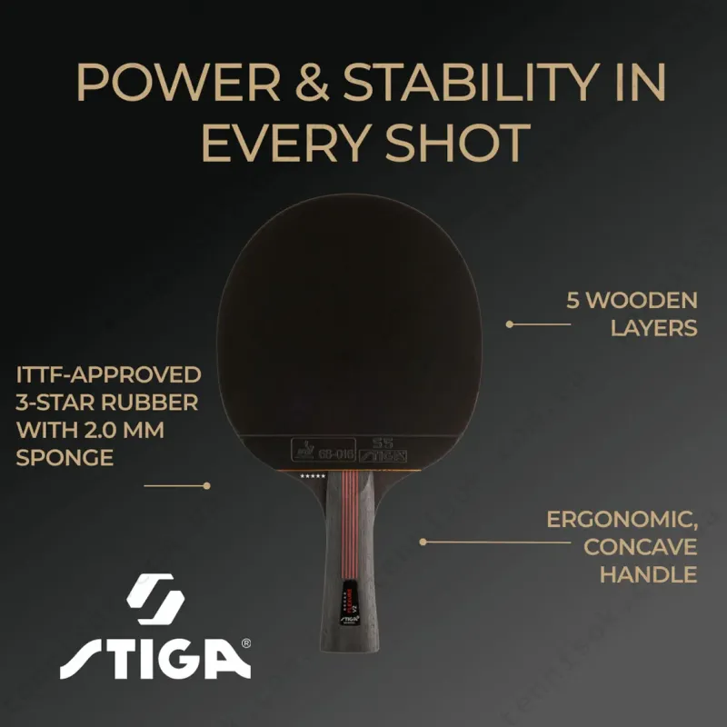 Ракетки для настільного тенісу Stiga Flexure V2 5 Star