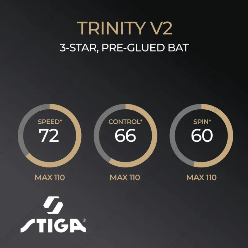 Ракетки для настільного тенісу Stiga Trinity V2 3 Star