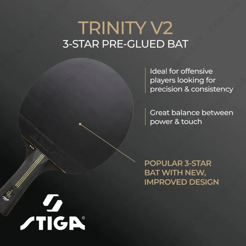 Ракетки для настільного тенісу Stiga Trinity V2 3 Star