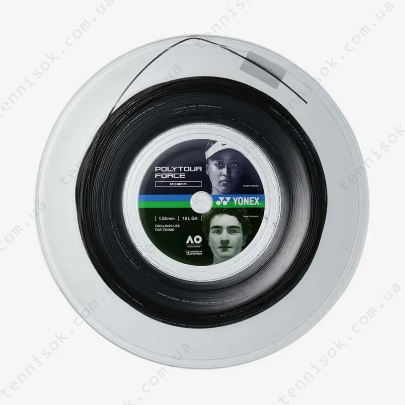 Тенісні струни Yonex Poly Tour Force Black (200m)