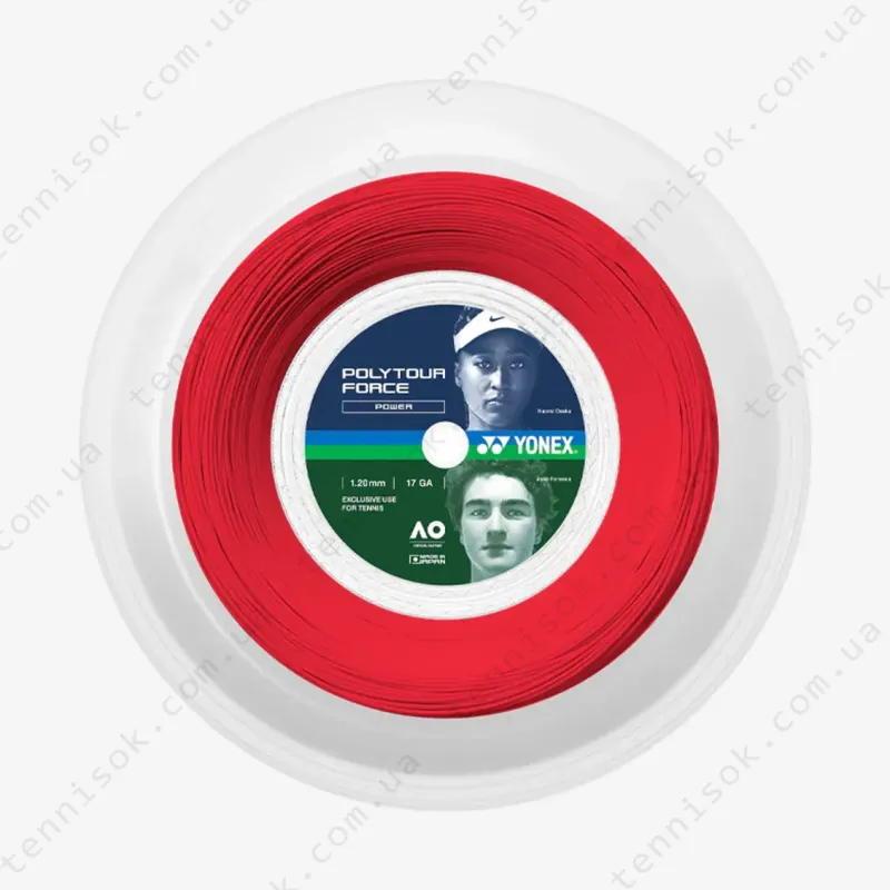 Тенісні струни Yonex Poly Tour Force Bright Red (200m)