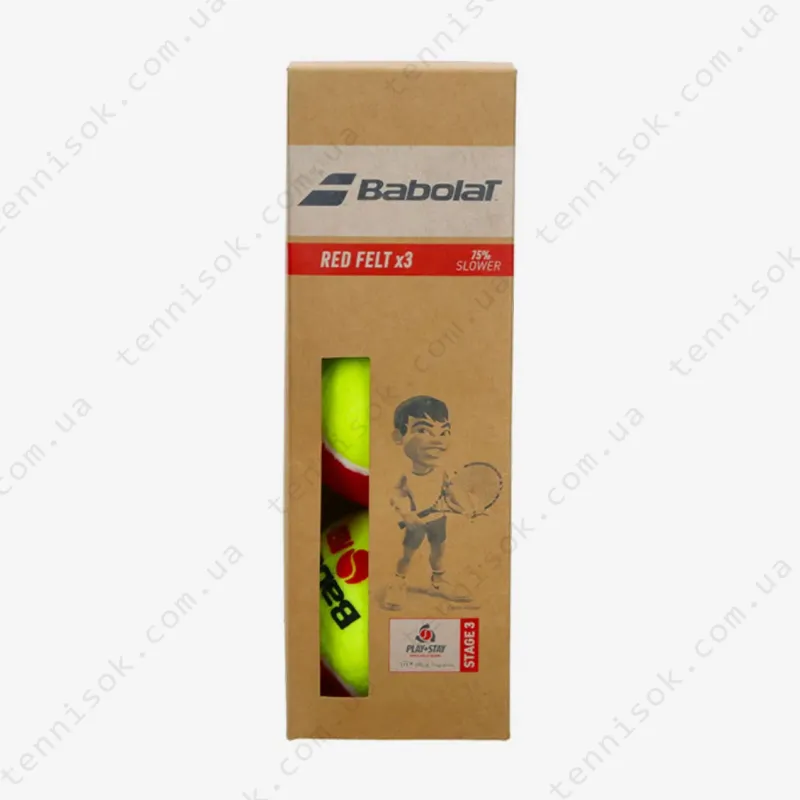 Теннисные мячи Babolat Red Felt 3ball 501108/113
