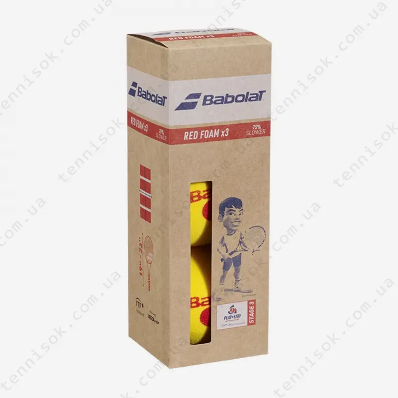 Тенісні м'ячі Babolat Red Foam 3ball 501109/113