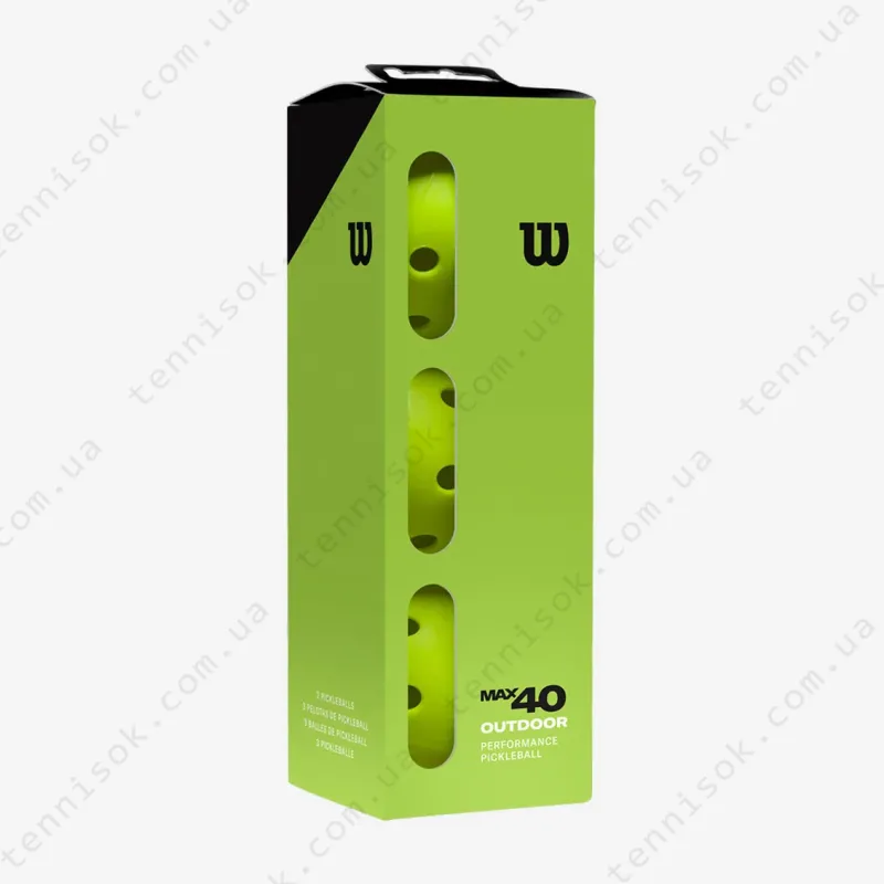 Мячи для пиклбола Wilson Max 40 Outdoor 3ball WR8909201001