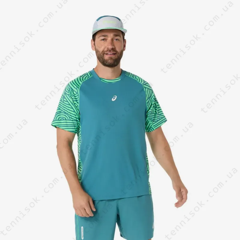 Теннисная футболка Asics Padel Court All Over Print 2041A385-300