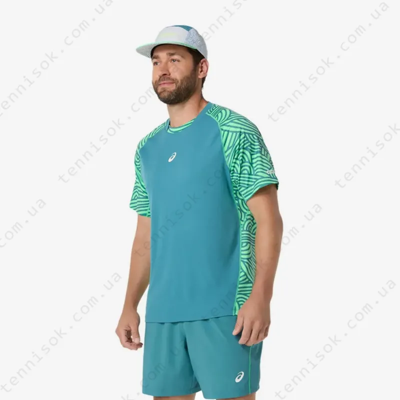 Теннисная футболка Asics Padel Court All Over Print 2041A385-300