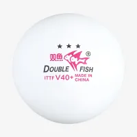 Мячики Double Fish V40+ 3*** ITTF WTT 1pcs (поштучно)