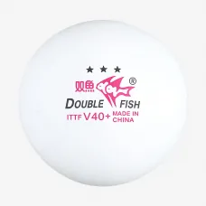 Мячики Double Fish V40+ 3*** ITTF WTT 1pcs (поштучно)