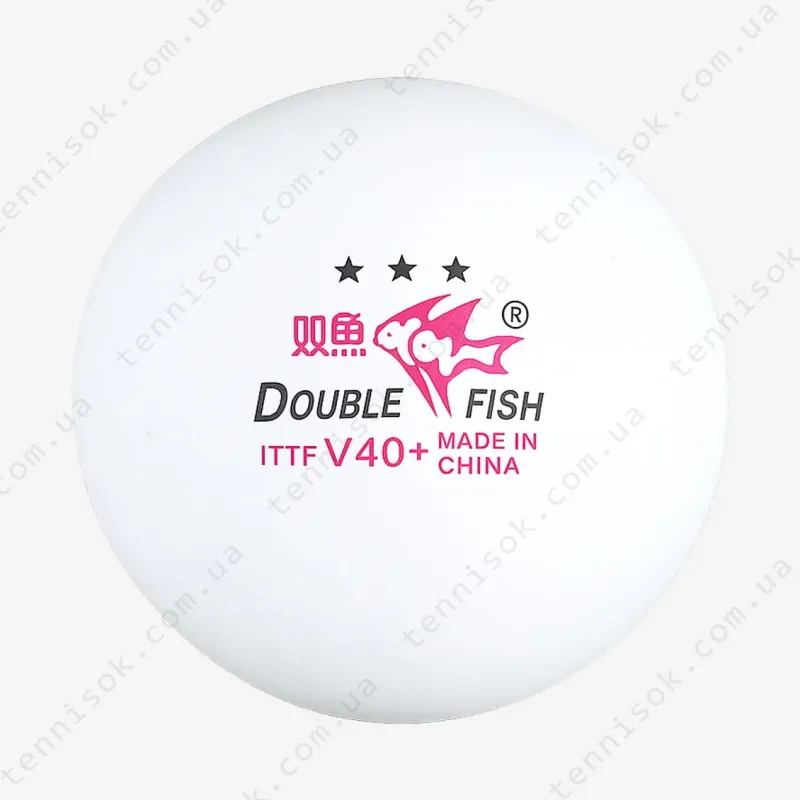 Мячики Double Fish V40+ 3*** ITTF WTT 6pcs