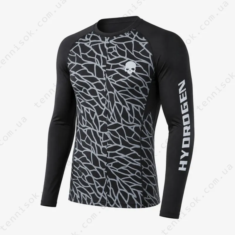 Теннисная футболка с длинным рукавом Hydrogen Crash Second Skin Tee LS R00218-B82
