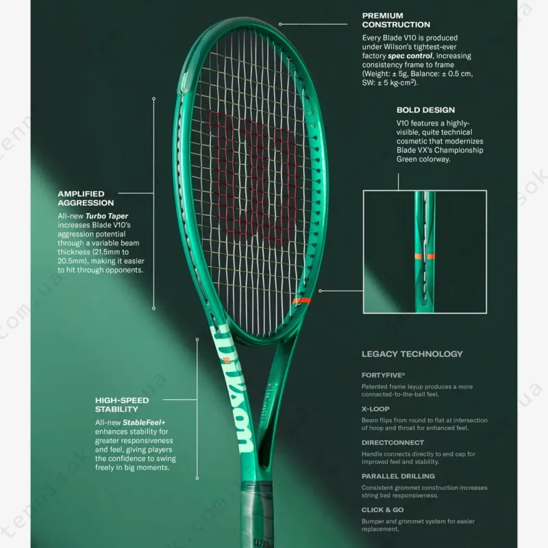 Тенісна ракетка Wilson Blade 98 18x20 V10 WR207911