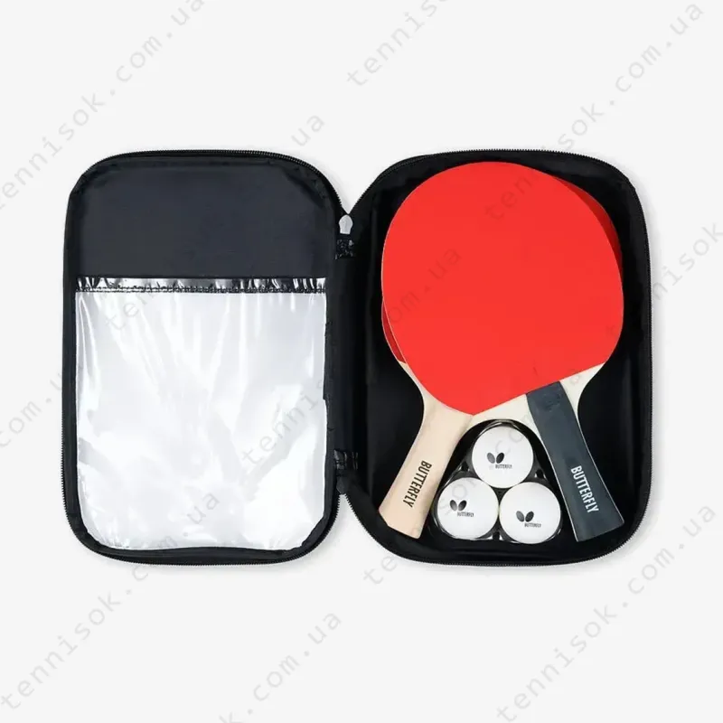 Ракетки для настольного тенниса Butterfly Racket Set Easy 2 Bats 3 Balls