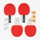 Ракетки для настольного тенниса Butterfly Racket Set Easy 4 Bats 6 Balls